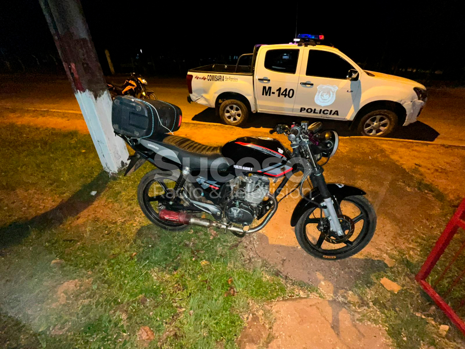 Incautan motocicleta conducida por un menor en San Francisco