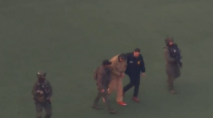 Nicolás Maduro al momento de ser trasladado a la Corte de Nueva York.