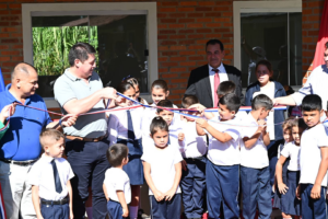 La Gobernación de Caazapá inauguró un nuevo pabellón escolar en la comunidad de San Isidro Piray, distrito de Abaí