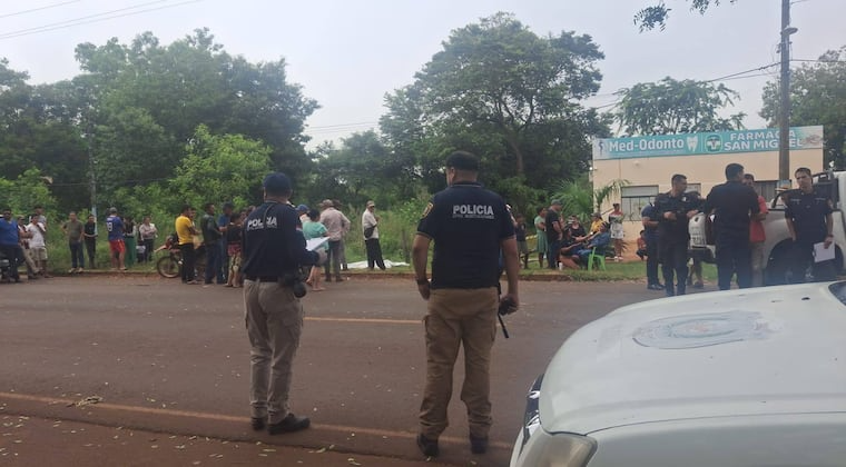 La víctima fue hallada tendida en el suelo, sin signos vitales. Foto: Gentileza.