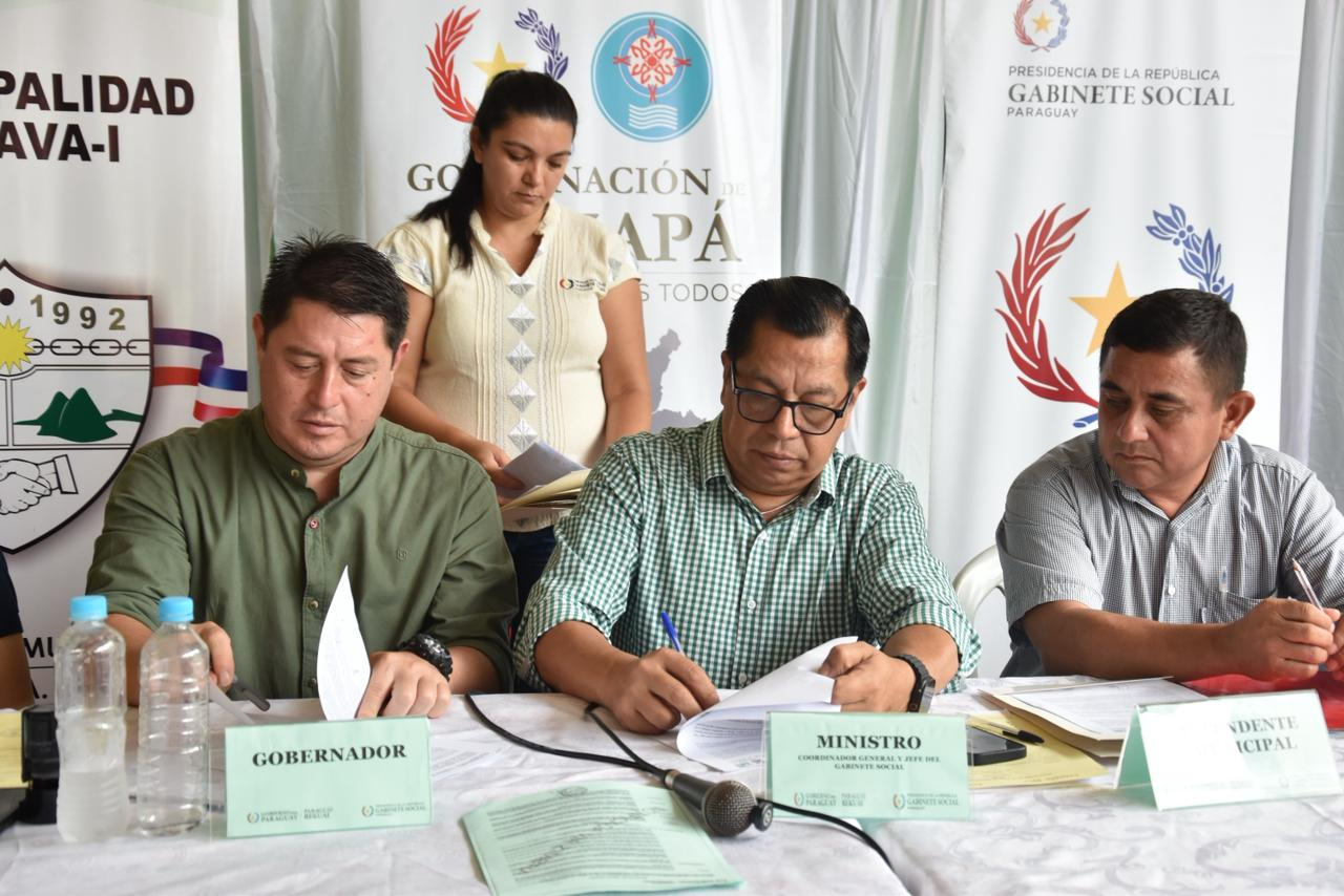 Tava’i y 3 de Mayo conforman Mesas de Protección Social y firman convenio interinstitucional