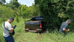 El rodado fue encontrado este lunes alrededor de las 14:00 en la localidad de Toro Kare, distrito de Alto Verá, departamento de Itapúa. Foto: Gentileza