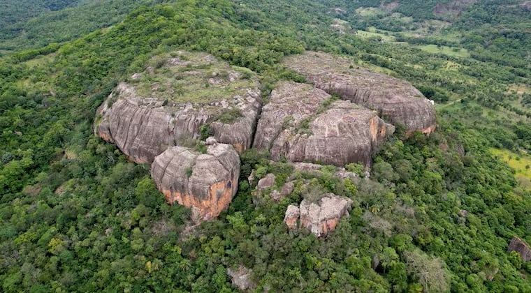 Vista del Cerro Pa’ũ, ubicado en el departamento de Paraguarí. Foto: Matías Amarilla / archivo.