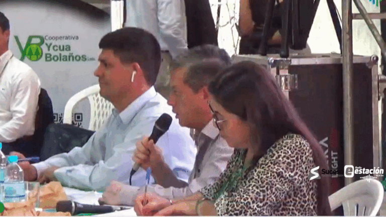 En la ciudad de Caazapá se realizo la asamblea ordinaria de la Cooperativa Ycua Bolaños Ltda. - Foto Captura Estacion Radio y Tv.