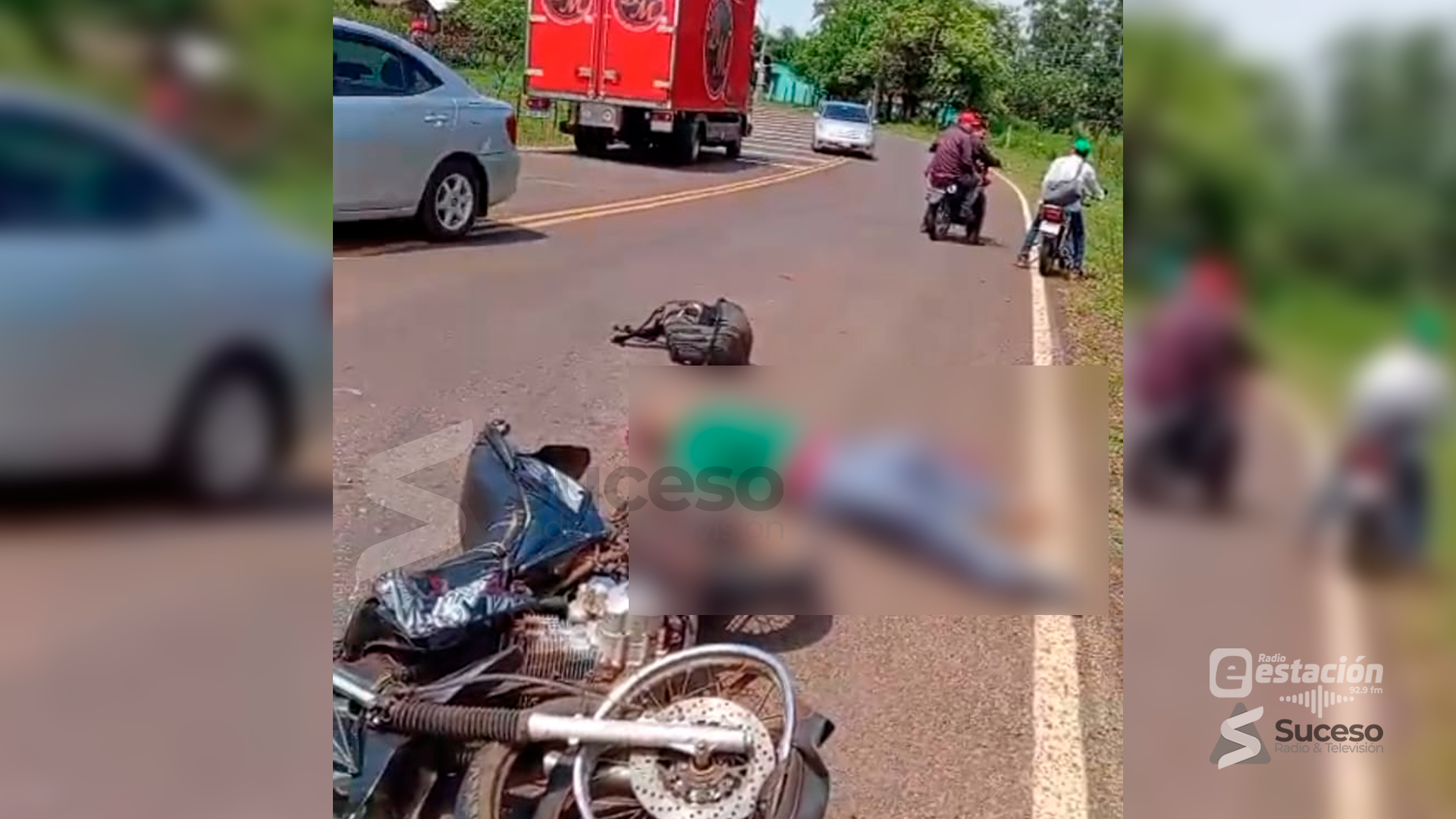 Según el informe policial de la Comisaría 14ª de San Francisco, la víctima fatal fue identificada como O.D.D.A, de 17 años de edad, domiciliado en la comunidad de Kuarahy Resê - Foto: Gentileza/Edición Red Suceso Multimedios