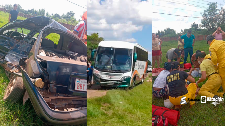 Un accidente de tránsito registrado en la tarde de este domingo 29 de marzo dejó como saldo dos personas heridas y cuantiosos daños materiales - Foto: Edición Suceso Multimedios