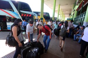 Esperan a unas 150.000 personas en la Estación de Buses. Foto: Archivo