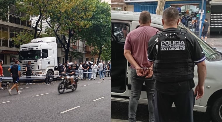 El compatriota iba al mando de un tracto camión que llevaba droga en su interior. Foto: Clarín.