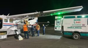 La evacuación se realizó en la madrugada de este lunes. Foto: Gentileza.