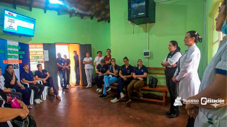 La comitiva estuvo encabezada por la directora regional, Nadia Riveros Vera, junto a autoridades del área de APS, Recursos Humanos y Laboratorio - Foto: Gentileza
