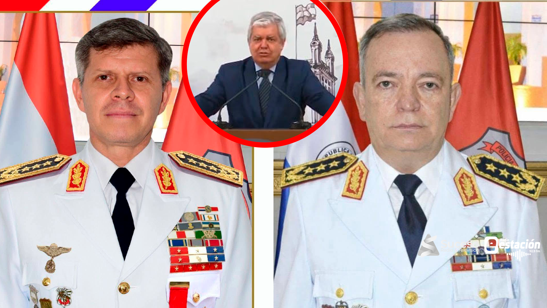 Enrique Riera anunció los cambios en el Ministerio del Interior y la Policía. Foto: Gentileza/Edición Red Suceso Multimedios