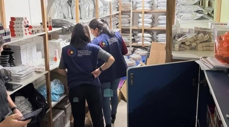 Uno de los presuntos laboratorios clandestinos allanados en CDE. Foto: Gentileza.