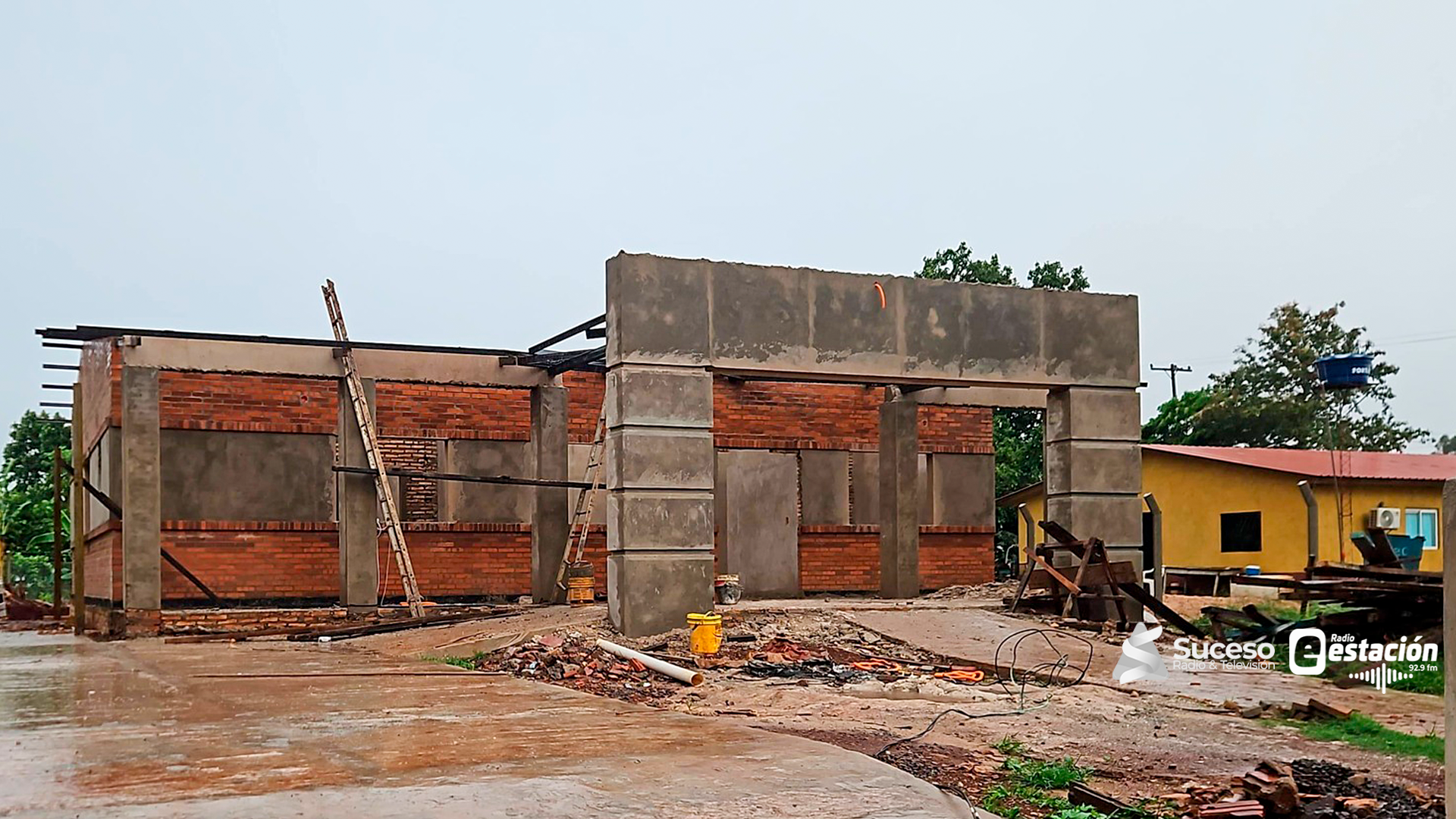 Una visita técnica fue realizada a la construcción de la Unidad de Salud de la Familia (USF) Tembiaporenda, ubicada en el distrito de Tavaí