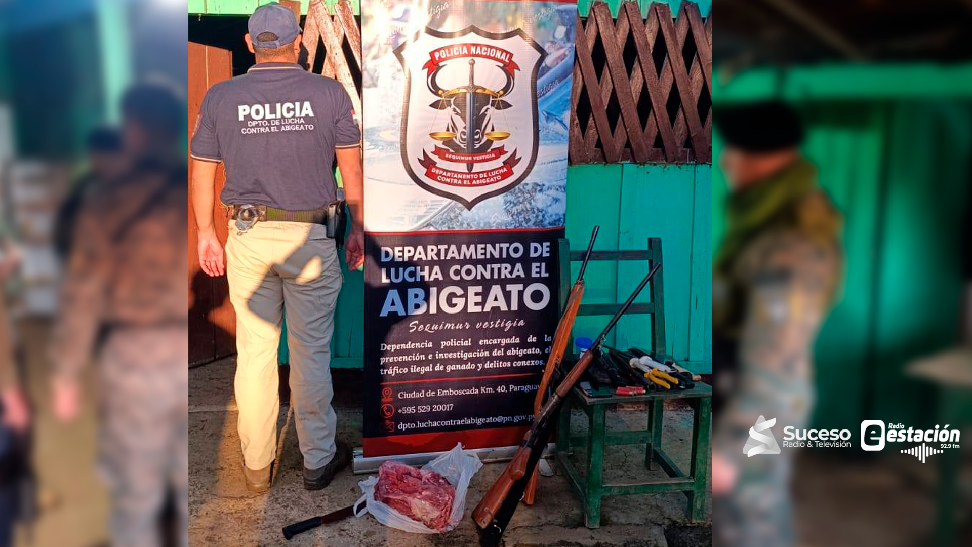 El procedimiento fiscal-policial fue realizado en la mañana del jueves en la compañía Guyra Keha, distrito de General Higinio Morínigo, departamento de Caazapá. Foto: Gentileza