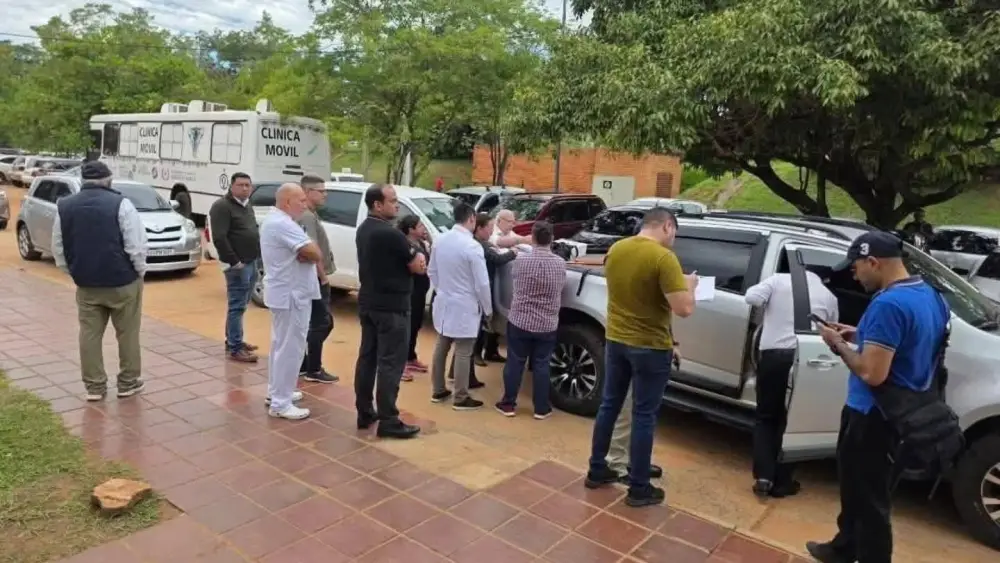 Con prisión. El juez Rodrigo Estigarribia decretó la prisión preventiva del funcionario del Incan que cayó en el operativo encubierto.Foto: Gentileza-Ministerio Público.