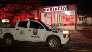 La pequeña fue llevada de urgencia al Hospital Distrital de Coronel Bogado, pero ya llegó sin signos de vida.Foto: Antonio Rolín.