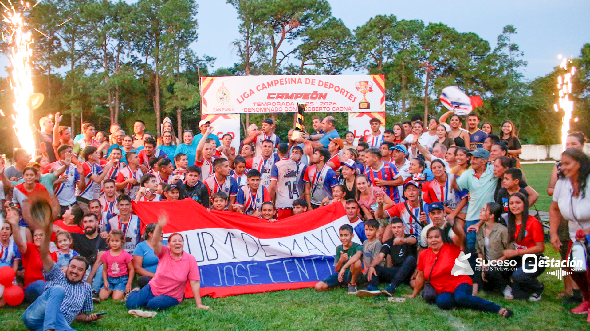 San José Centro se consagra campeón invicto de la Liga Campesina de Deportes 2025/26 en Caazapá - Foto: Radio Santa Fé/ Edición Red Suceso Multimedios