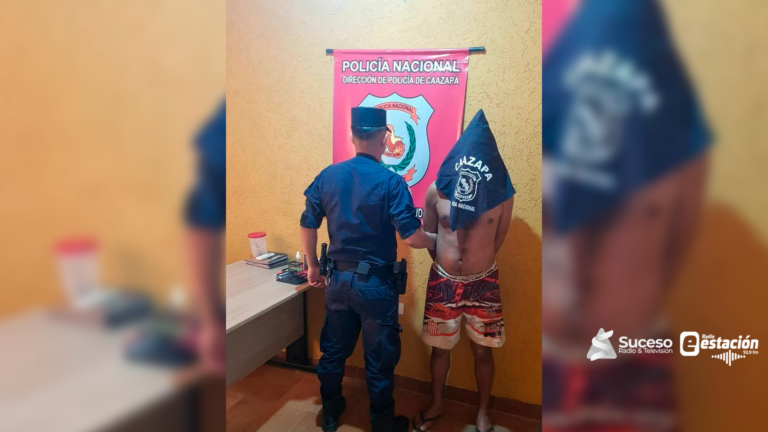 Un hombre fue aprehendido tras presuntamente amenazar de muerte a su propio padre utilizando un machete - Foto: Gentileza