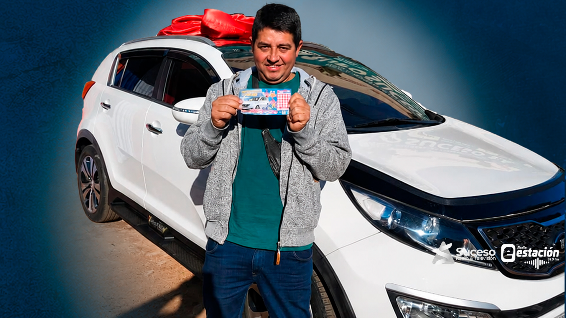 Bernardo González, de Buena Vista’i – 3 de Mayo, flamante ganador de una espectacular KIA SPORTAGE