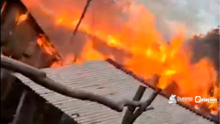 Incendio destruye vivienda en Yuty y deja a una mujer con lo puesto - Foro: Captura de video