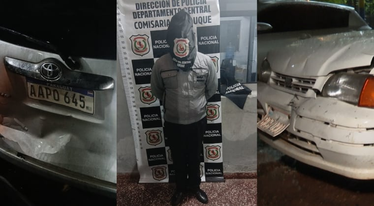 El militar protagonizó un choque al manejar en estado etílico. Foto: Trece.