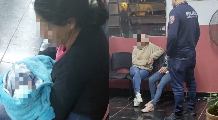 La madre y su hijo fueron rescatados de una vivienda. Foto: Gentileza.