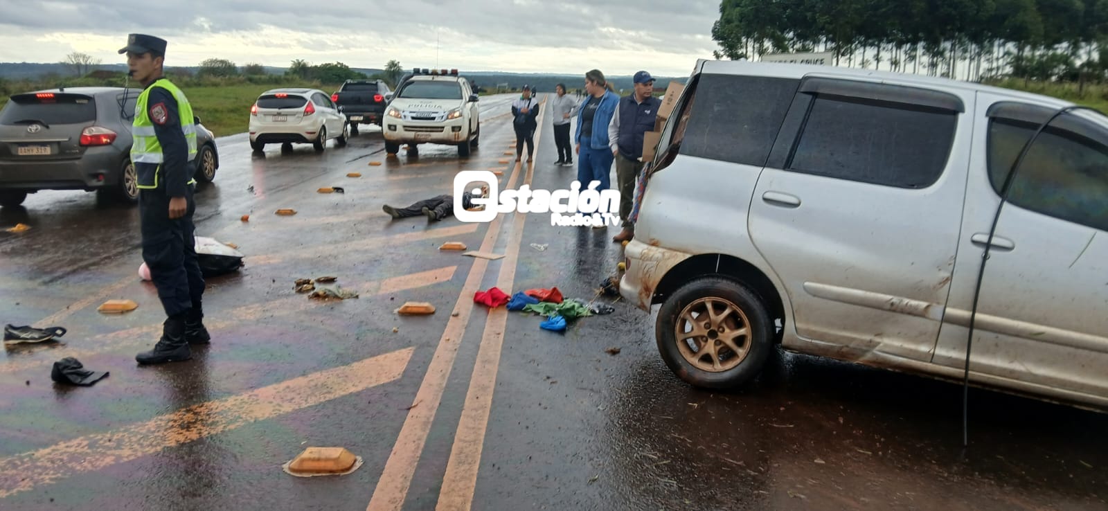 Mujer de 81 años resultó herida tras el vuelco de su automóvil.