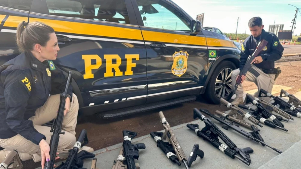 Brasil: Incautan 41 armas en operativo histórico en la BR-277
