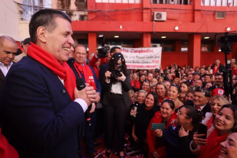 Horacio Cartes el domingo pasado, durante el festejo de su cumpleaños número 70.