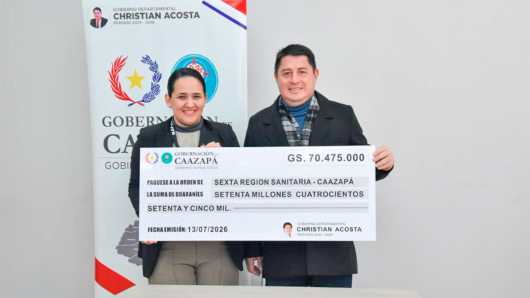 Invierten G. 174 millones para mejorar servicios de salud en el departamento de Caazapá
