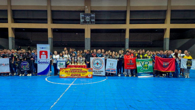 QUEDÓ INAUGURADO EL TORNEO INTEGRACIÓN INTERINSTITUCIONAL Y COMERCIAL -FOTO: CAAZAPÁ TETRA