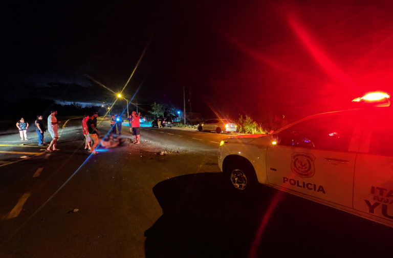 Conductor se da a la fuga tras violento choque que dejó tres lesionados en Yuty