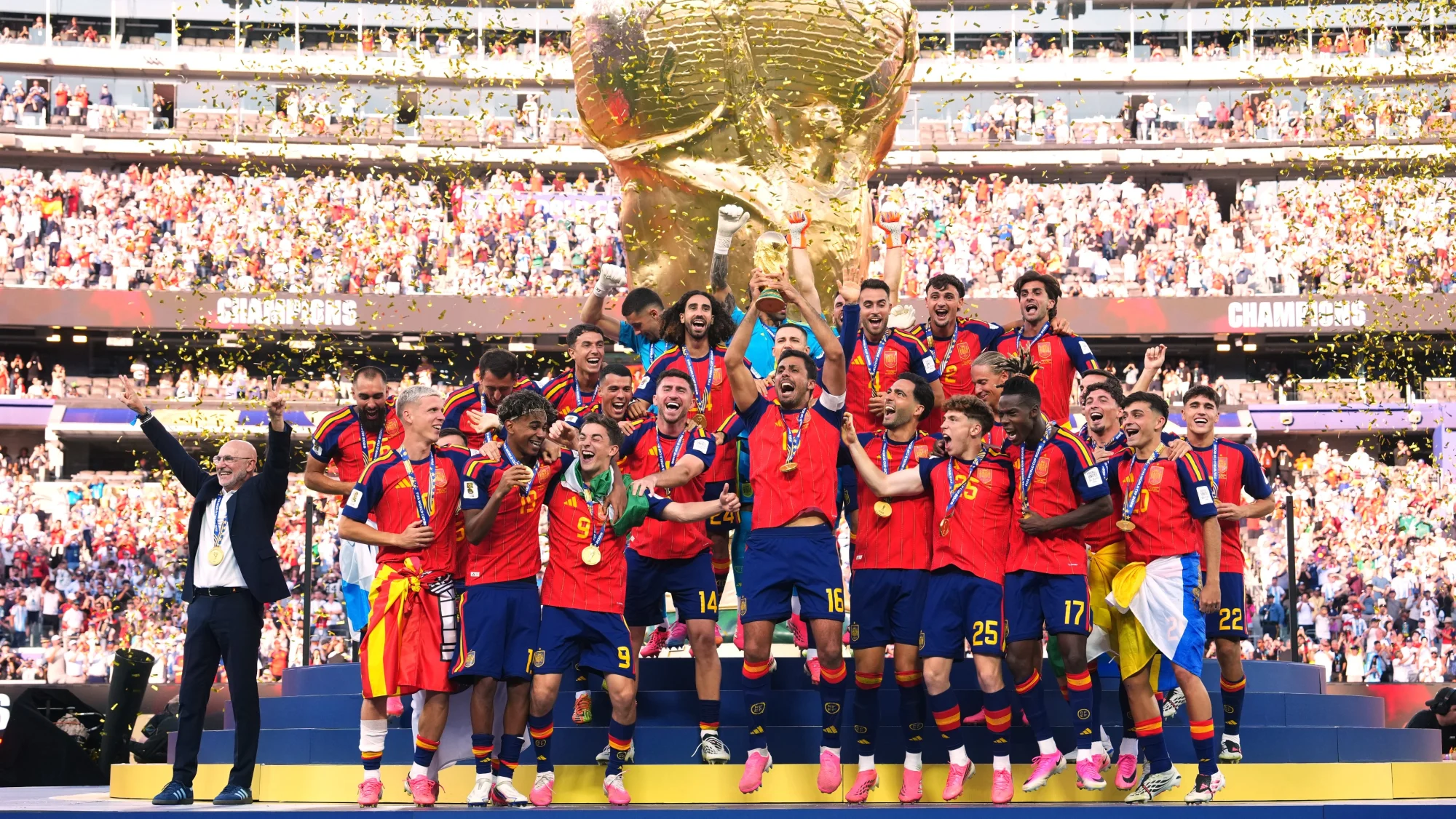 España, flamante campeona del mundo.
