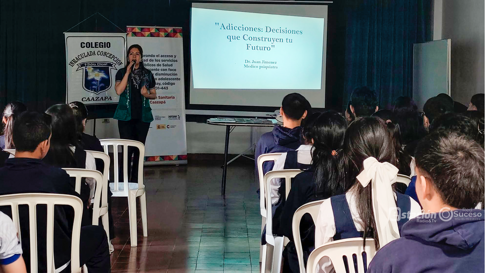 Promueven la prevención de las adicciones con adolescentes en institución educativa de Caazapá