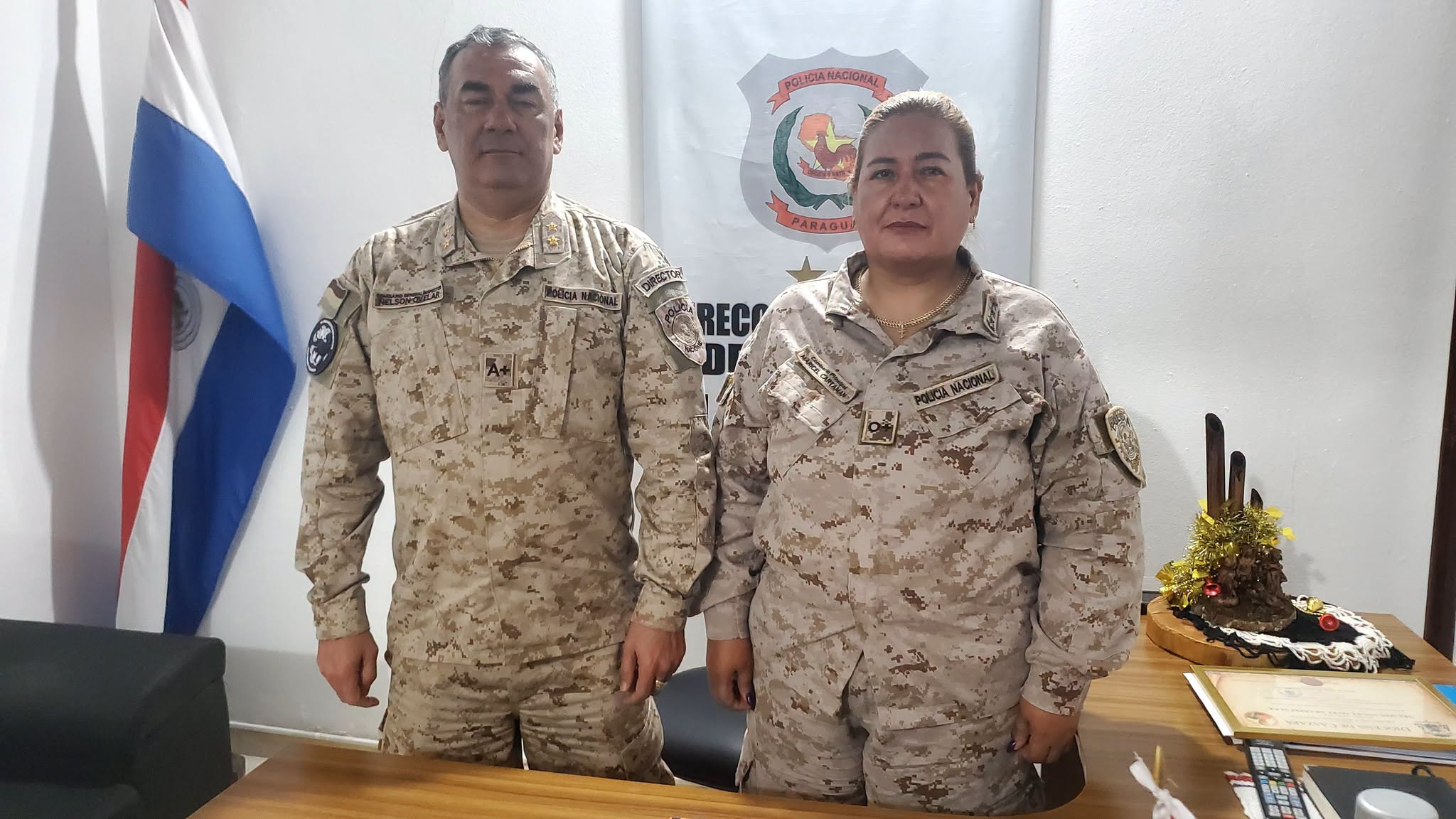 MARICEL CARTAMAN HACE HISTORIA AL ASUMIR LA JEFATURA DE PREVENCIÓN Y SEGURIDAD DE CAAZAPÁ