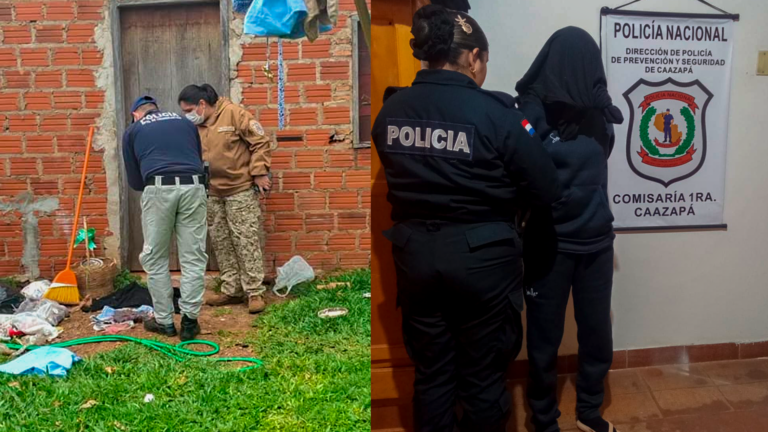 JOVEN FUE DETENIDA TRAS EL HALLAZGO SIN VIDA DE UN BEBÉ EN CAAZAPÁ