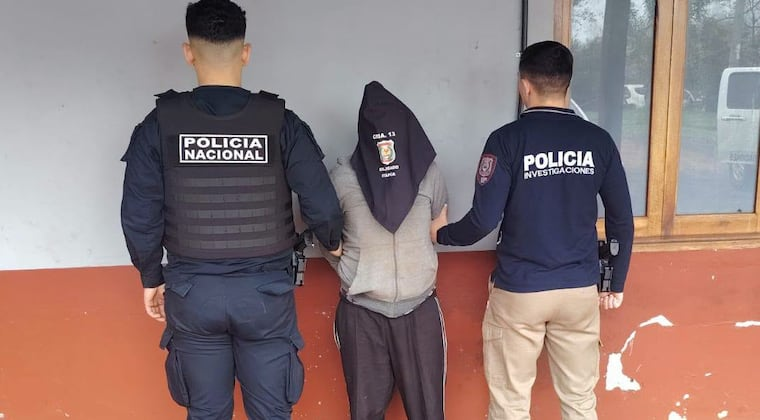 Ramón Gabriel Insfrán Ñari (28) fue detenido durante el procedimiento. Foto: Gentileza.