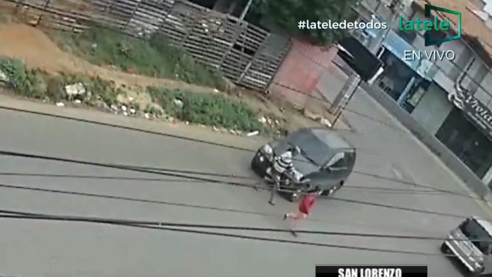 La Policía Nacional logró encontrar el vehículo en Laurelty, Luque, y posteriormente detuvieron al conductor.Foto: Gentileza