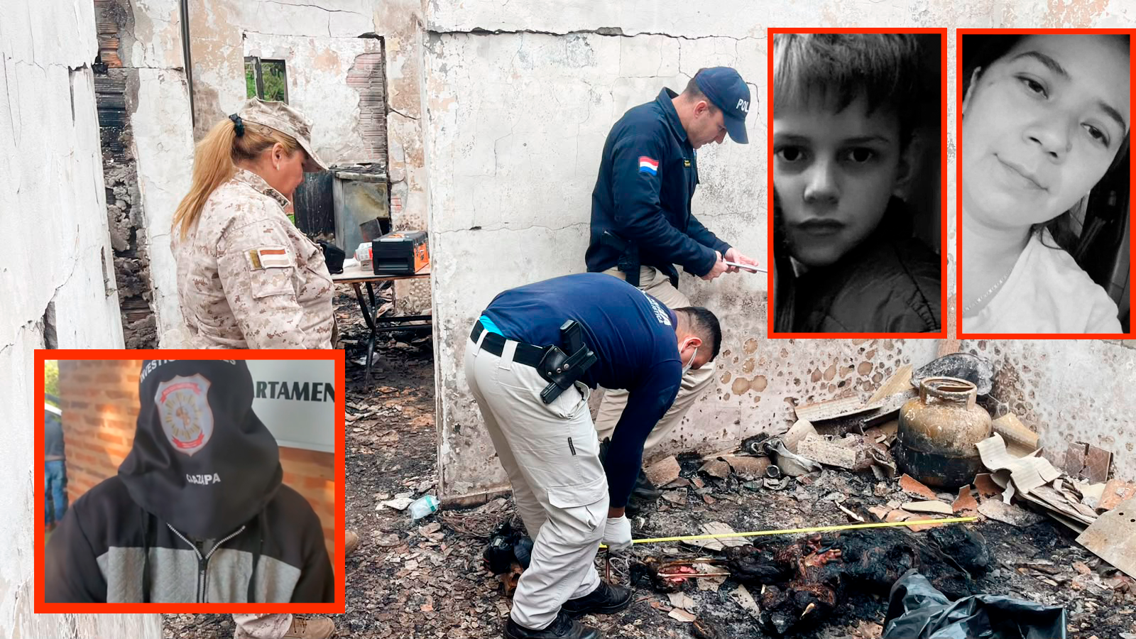 Incendio y muerte en Caazapá: ¡De Terror! Autopsia revela que Vilma fue degollada y Leandro murió estrangulado antes de ser calcinados.