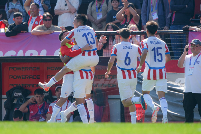 celebracion de gol. Foto: Gentileza - Comité Olímpico Paraguayo