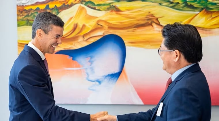 Santiago Peña abogó por la participación de Taiwán en los foros internacionales durante su disertación de ayer.FOTO: GENTILEZA
