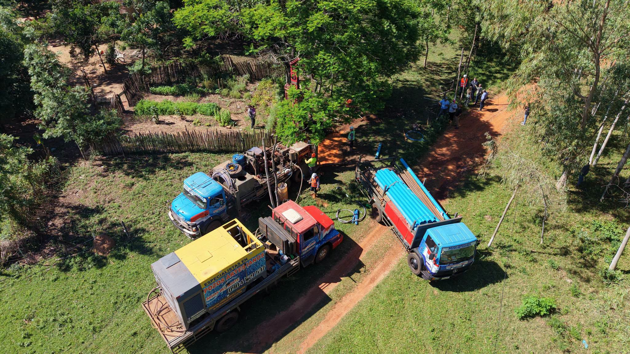 EBY inició perforación de pozo profundo que beneficiará a 140 familias en Ñupyahumi Caazapá