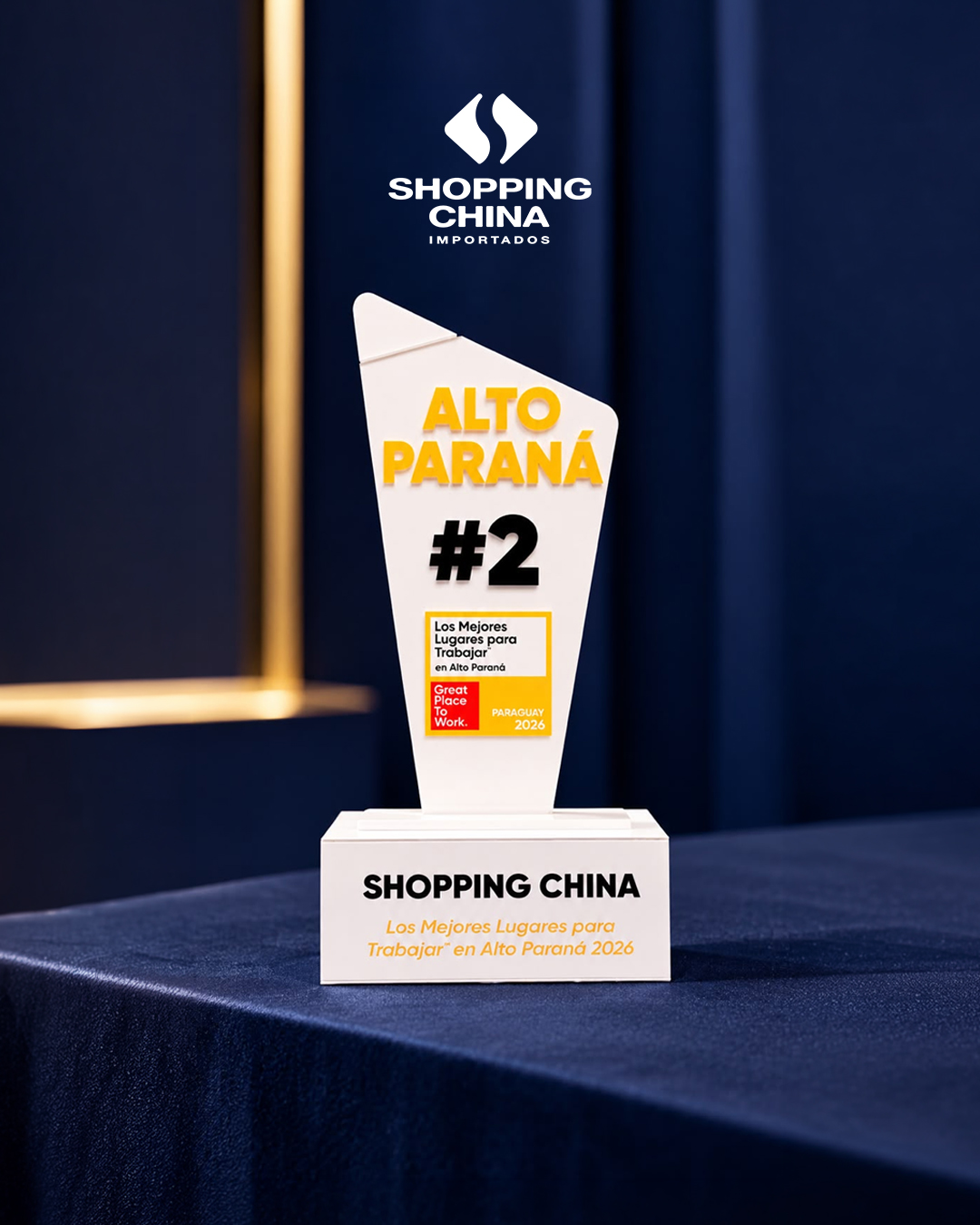 SHOPPING CHINA ES RECONOCIDO ENTRE LOS MEJORES LUGARES PARA TRABAJAR EN ALTO PARANÁ 2026.
