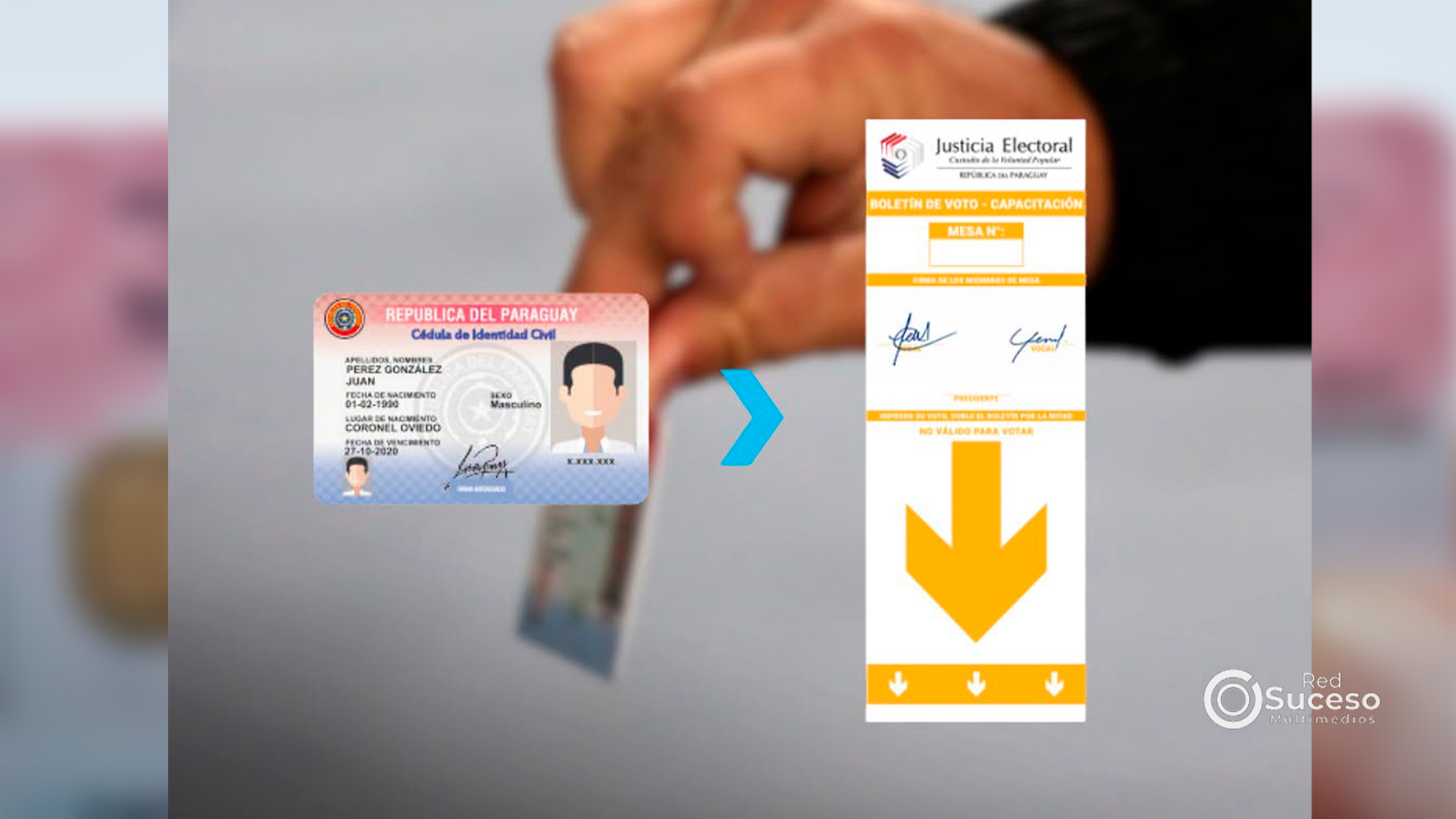 Aclaran que se deberá votar únicamente con la cédula física.