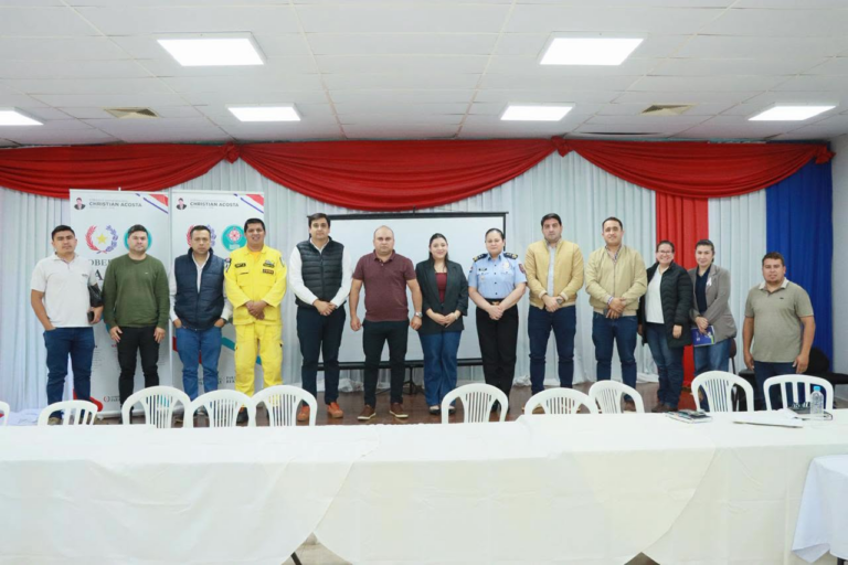 Instituciones de Caazapá articulan acciones para prevenir y responder a situaciones de riesgo